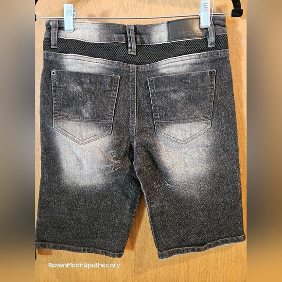 Southpole Black Distressed Jean Shorts - Picture 3 of 9